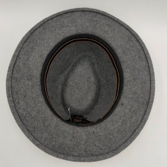 Frye Felt Panama Wool Fedora Hat Size M/L - Picture 6 of 10